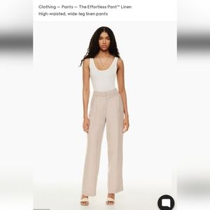 Aritzia Effortless Linen Pants in Cairo